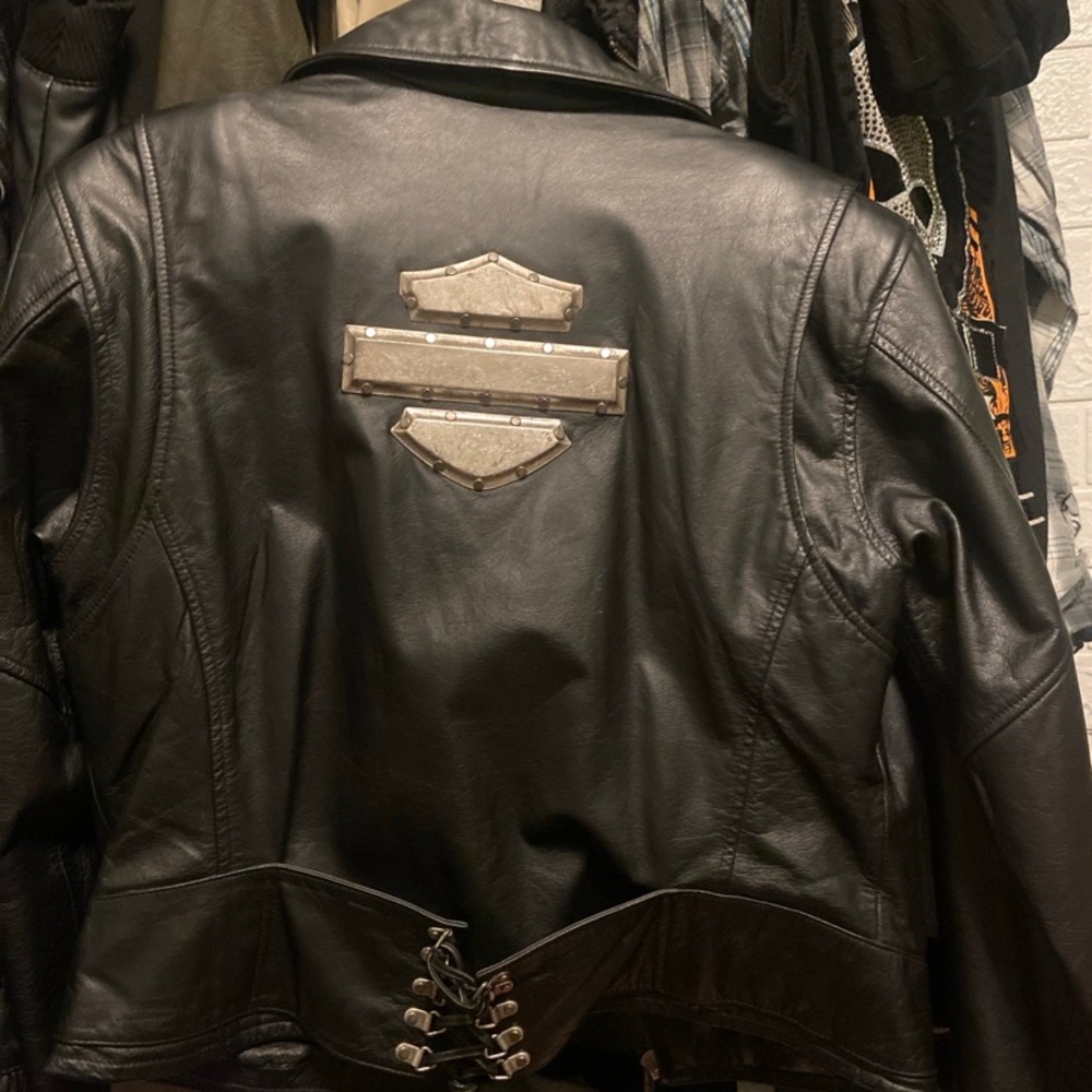 Harley-Davidson Black Leather Jacket size med
